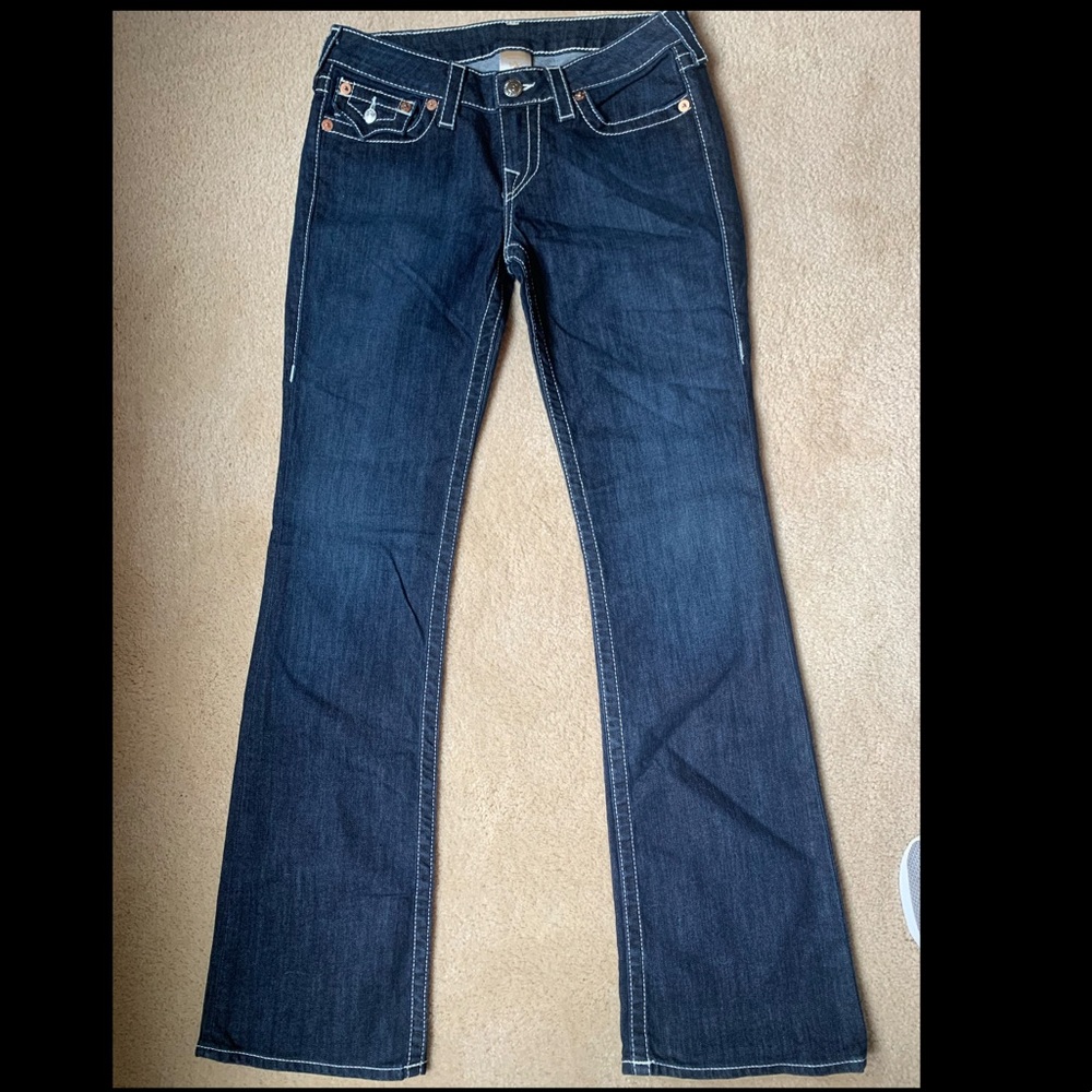 NWOT True Religion Boot Cut Jeans Dark Blue Sz. 29
